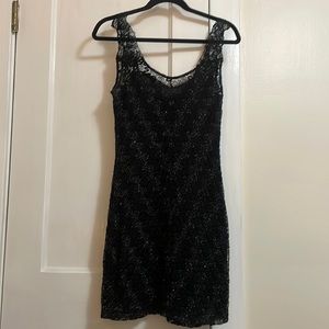 Free People Black Lace Bodycon Dress